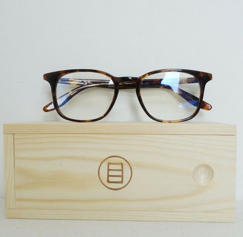 歐美百搭方框 眼鏡 鏡框   玳瑁 - 眼鏡・フレーム - プラスチック ブラウン