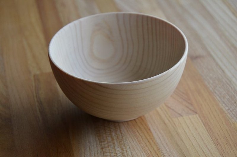 【一郎木創】日式木碗-日本檜木 - 碗 - 木頭 卡其色