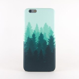 Green Forest Silhouette iPhone case 手機殼 เคสมือถือวิวป่า