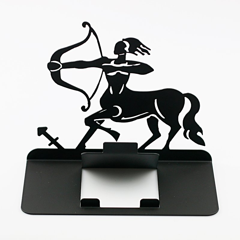 [OPUS Dongqi Metalworking] Constellation Series Phone Holder/Tablet Stand/Birthday Gift/Sagittarius/Special Sale - Phone Stands & Dust Plugs - Other Metals Black