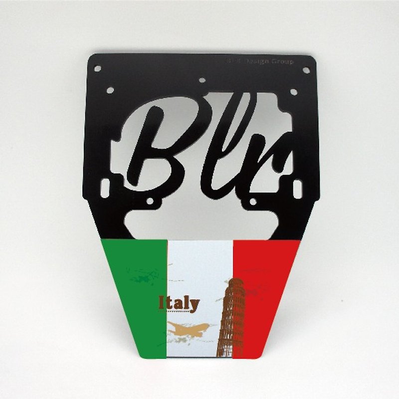 BLR License Plate Frame for Vespa [ Italy Torre di Pisa ] AC08 - Other - Acrylic Green