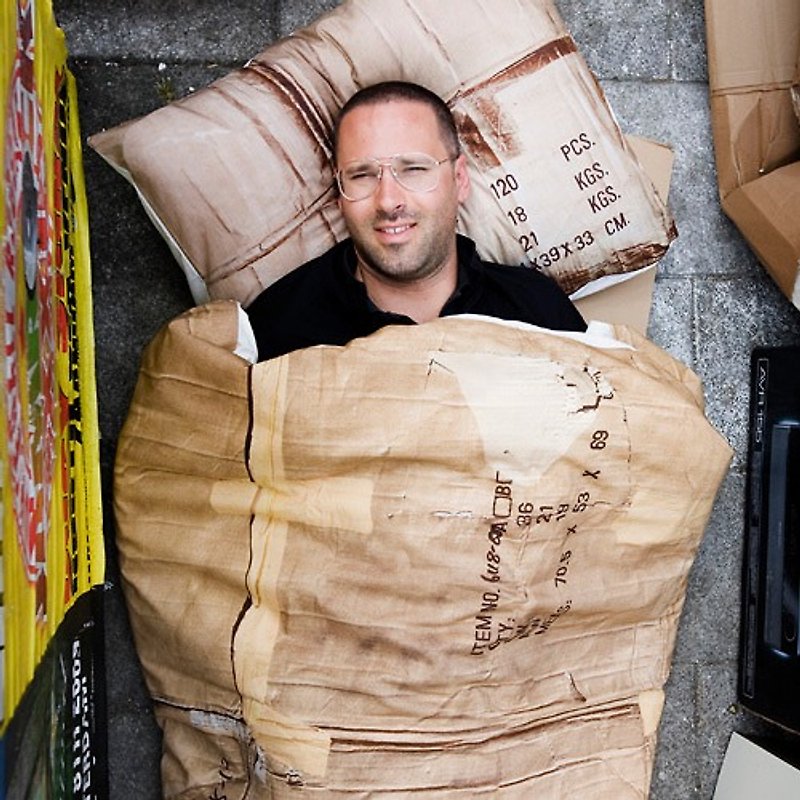 [荷蘭SNURK ]創意床套3件組 (枕頭套+被套+床包)- 街頭紙箱-雙人尺寸<68折出清> - 寢具/床單/被套 - 其他材質 金色