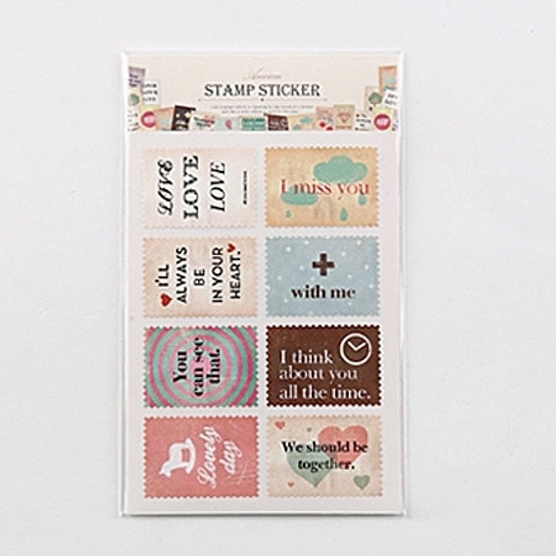 Ancien retro stamp _03 Feeling, E2D50762 - Stickers - Paper Multicolor