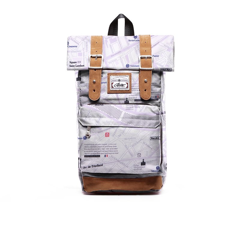 2015 RITE new color debut | Flight Bag - Paris Street | - กระเป๋าเป้สะพายหลัง - วัสดุกันนำ้ ขาว