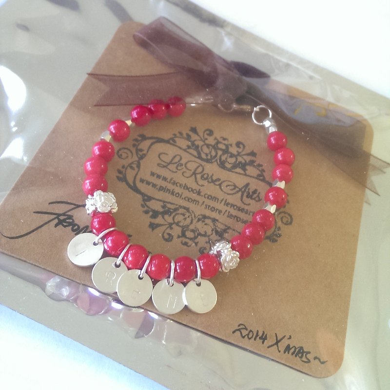 Customised - Custom made order for Ms. Fiona.S (non-customized people do not buy ~ Thank you!) - Bracelets - Gemstone Red
