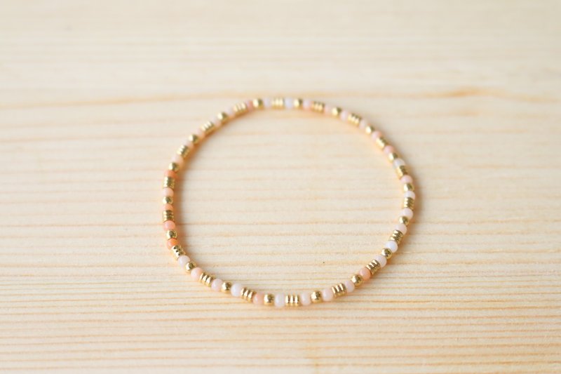 Agate -under the rose bracelet (0642) - Bracelets - Gemstone Orange