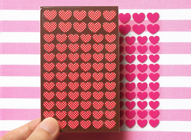 Heart Stickers - Stickers - Waterproof Material Red