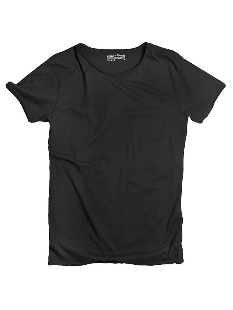 Bread and Boxers Relaxed Nordic Fashion Tee Simple Line Black - Men's T-Shirts & Tops - Cotton & Hemp 
