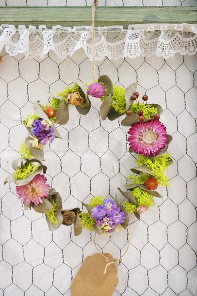 Dried wreaths - Summer - Plants - Other Materials Green