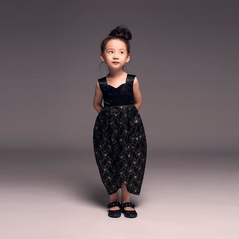 Sparkle Tulip Dress / FW2015 - 男/女童禮服 - 其他材質 黑色