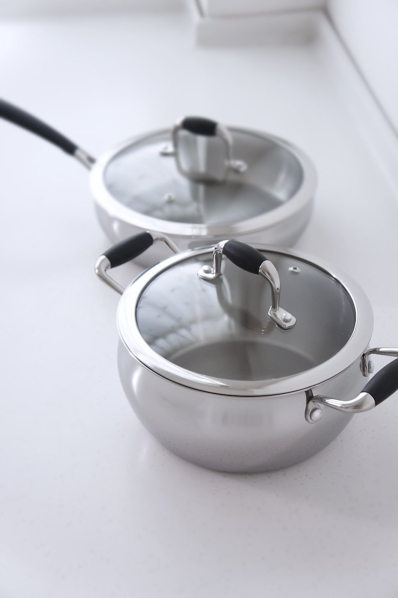 OSICHEF Apple Soup Pot (20cm) - Cookware - Other Metals Gray