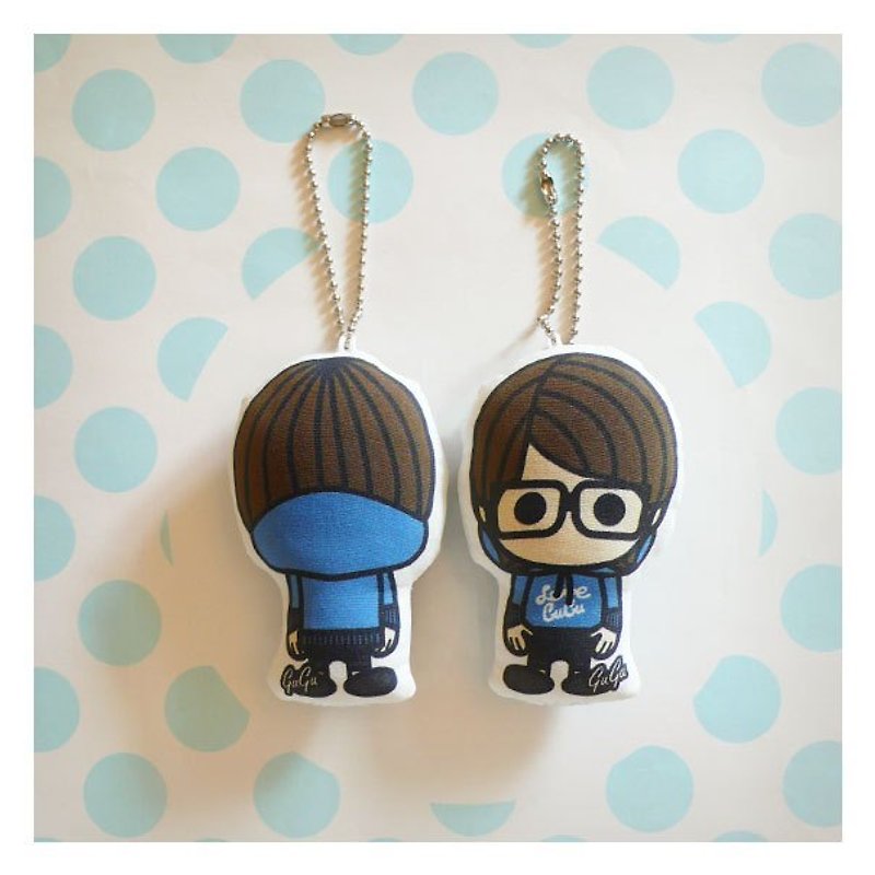 Double-sided good friend baby/strap. ((Philis)) Cap T Boy Wind/Blue - Charms - Other Materials Blue