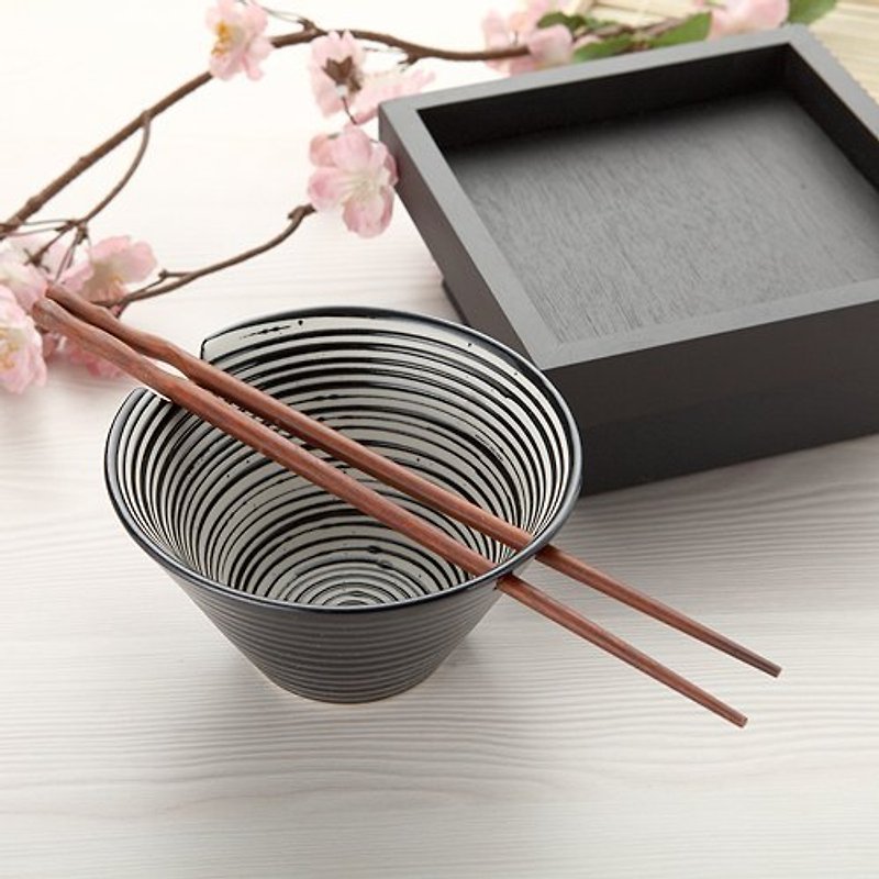 【Glazed】Small noodles, rice bowl set - Bowls - Other Materials Gray