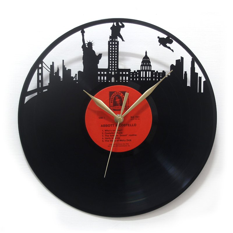 American Hero vinyl clock - นาฬิกา - วัสดุอื่นๆ สีดำ