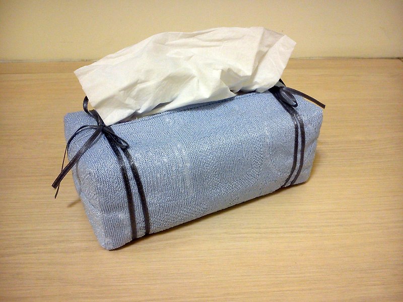 Blue Ribbon_tissue cover - Towels - Other Materials Multicolor