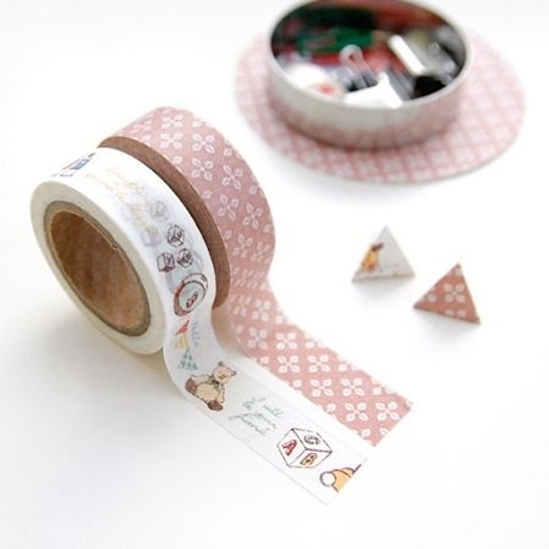 Dessin x ICONIC- paper tape group (2 into) -03 TOY, ICO80510 - Washi Tape - Paper Multicolor