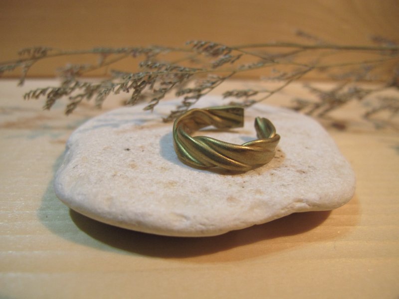 ▲ Twist / handmade brass rings - Other - Gemstone 