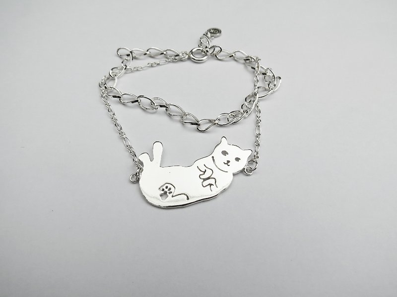 Cat belly - Classic animal hollow series (925 silver bracelet) - Cpercent - Bracelets - Sterling Silver Silver