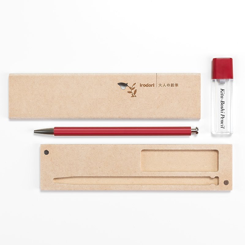 日本ノーススター大人の色赤木の鉛筆 - 鉛筆セット - その他のペン - 木製 レッド