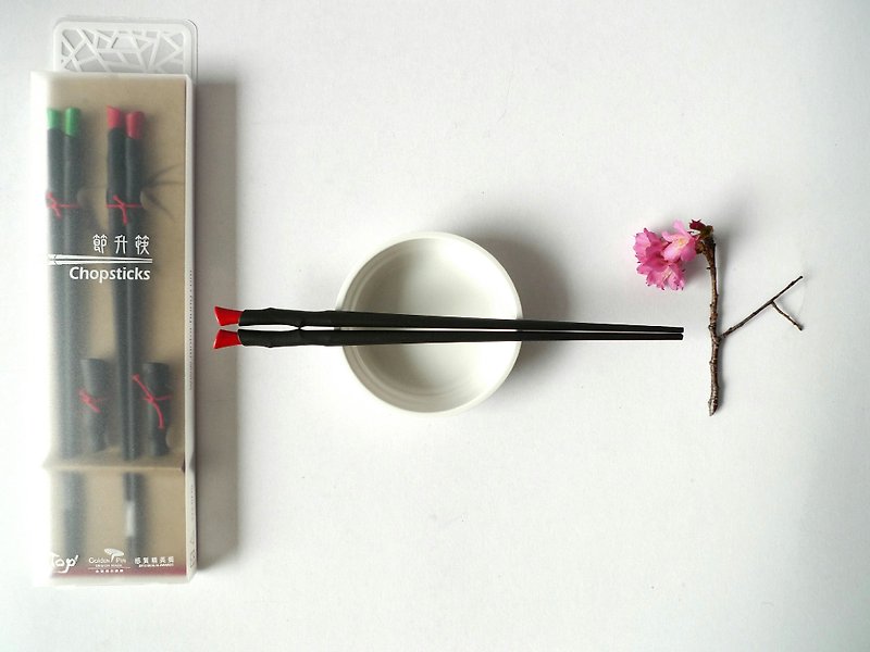 節升筷(雙入組)Bamboo Chopsticks(two pairs) - 筷子/筷子架 - 其他材質 黑色