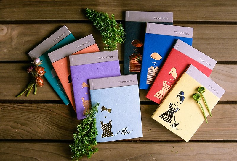 Carrying notebook-Tanenote (8 color choices) - สมุดบันทึก/สมุดปฏิทิน - กระดาษ หลากหลายสี