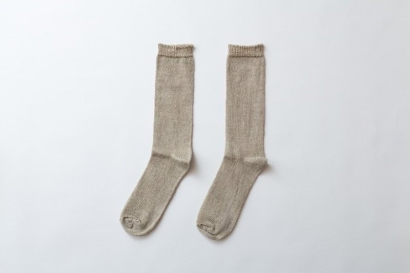 Pint! Linen knit socks Women (Beige / Natural) - Socks - Other Materials Gold