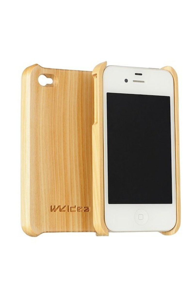 wkidea iPhone4/4S台灣手工製作台灣檜木保護殼 - อื่นๆ - ไม้ สีกากี