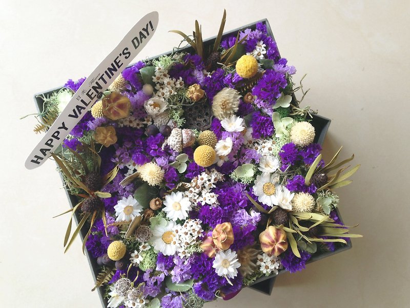 Secret Garden feast _ dried purple flowers gift _ Customizable - ตกแต่งต้นไม้ - พืช/ดอกไม้ สีม่วง