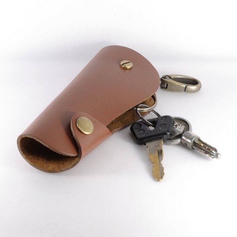 Kafka Long Key Case/Brown - Keychains - Genuine Leather 