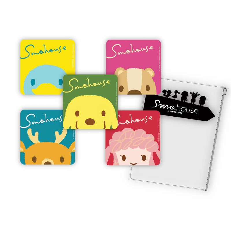 [Poca] Set of 15 multi-purpose small cards for residents of Simo Town: big face - การ์ด/โปสการ์ด - กระดาษ หลากหลายสี