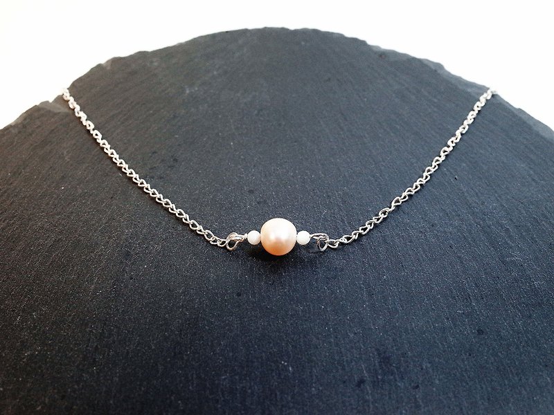 W&Y Atelier - Silver925 Necklace , Pearl , Shell Bead - Necklaces - Paper Gray
