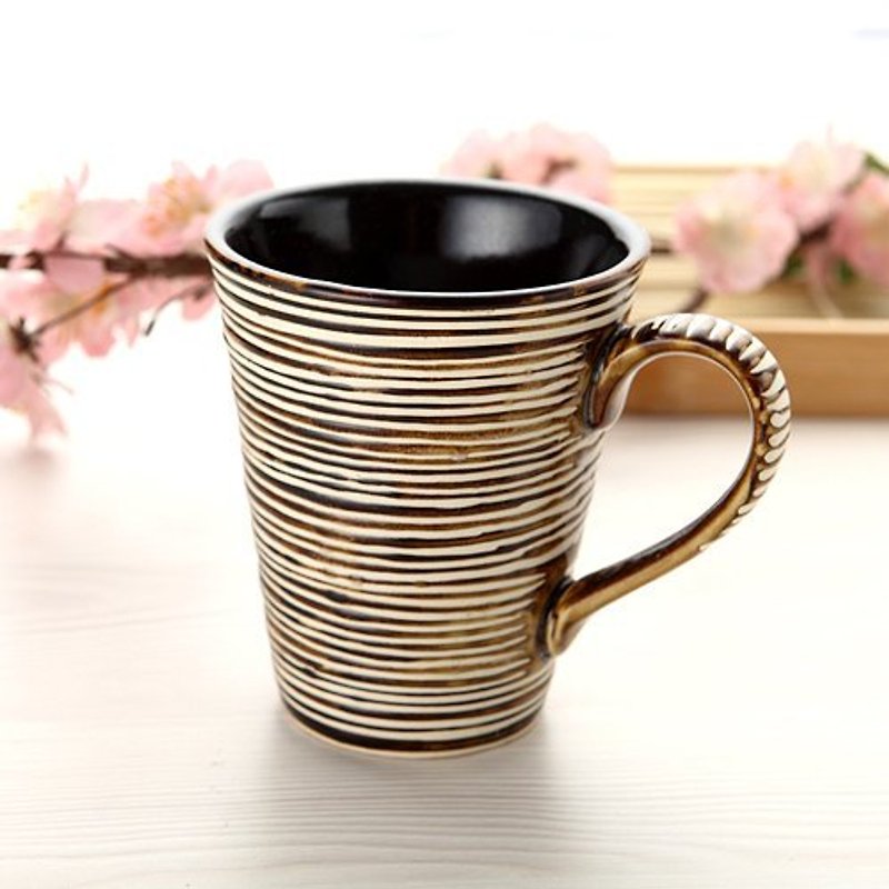 [Glaze] V-shaped mug, coffee cup - Mugs - Other Materials 
