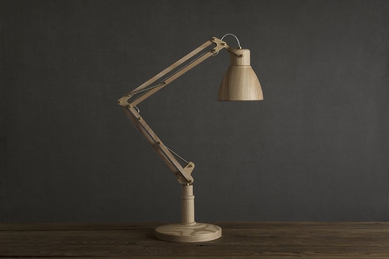 ウッドタスクランプ/ ASH - 照明・ランプ - 木製 ブラウン