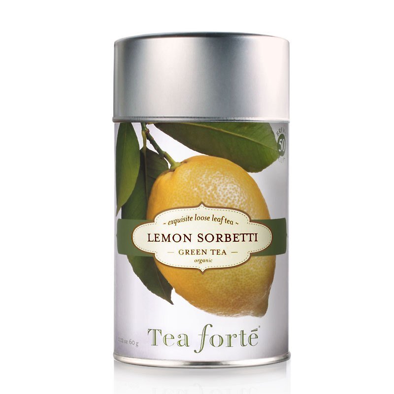 Tea Forte Canned Tea Series - Lemon Sorbetti - ชา - วัสดุอื่นๆ สีเหลือง
