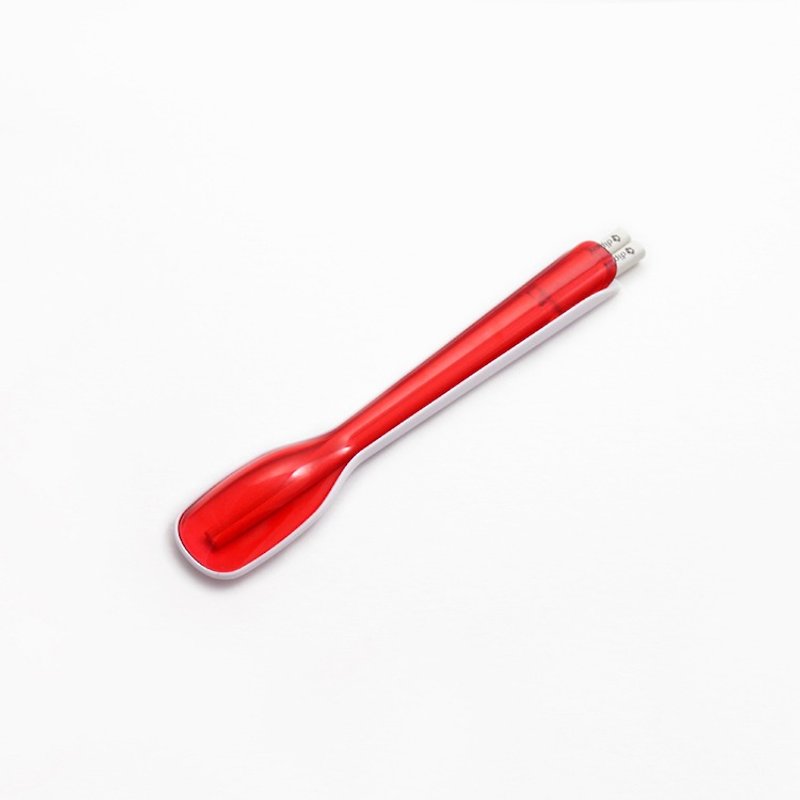 dipper 2 co 1SPS tableware set - Berry Red - ตะเกียบ - พลาสติก สีแดง