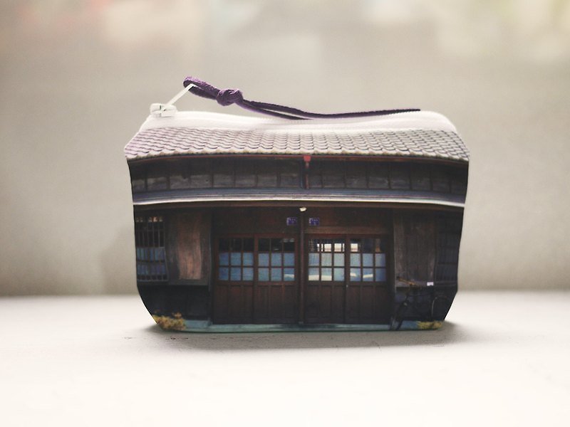 [Travel well] Coin purse◆◇◆Wooden house◆◇◆ - Coin Purses - Other Materials Brown