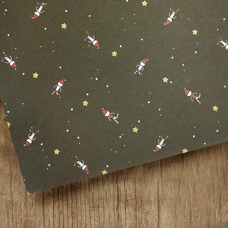 Uesugi Flower Customized Gifts/Running Christmas Fun Christmas Wrapping Paper - วัสดุห่อของขวัญ - กระดาษ สีนำ้ตาล