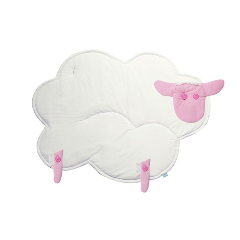 sheep sheep blanket blanket _pink - ผ้ากันเปื้อน - ผ้าฝ้าย/ผ้าลินิน สึชมพู