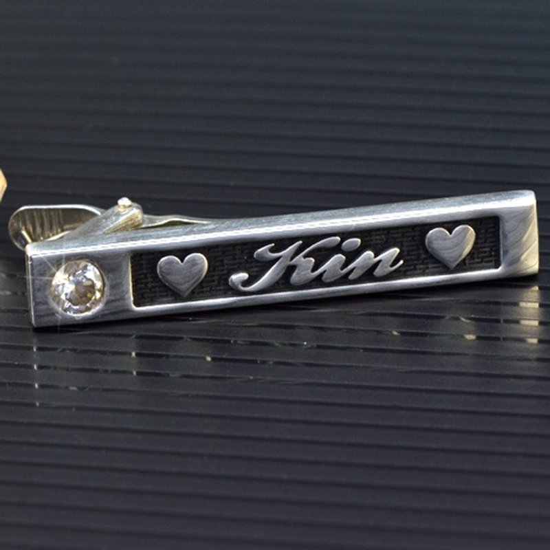 Customized.925 sterling silver jewelry TIA00001-Tie clip - อื่นๆ - โลหะ 