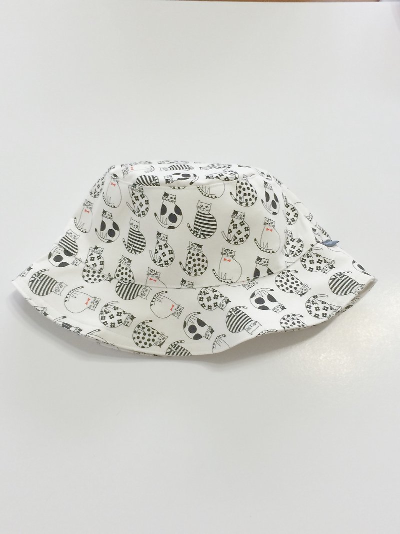 กระดาษ หมวก ขาว - MaryWil Bucket Hat-Cats
