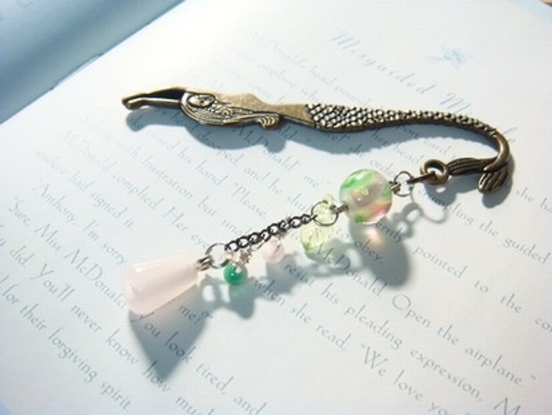 Yuzu Lin Liuli - Mermaid Bookmark (Small) - Mermaid Tears - Luminous - Bookmarks - Glass Multicolor
