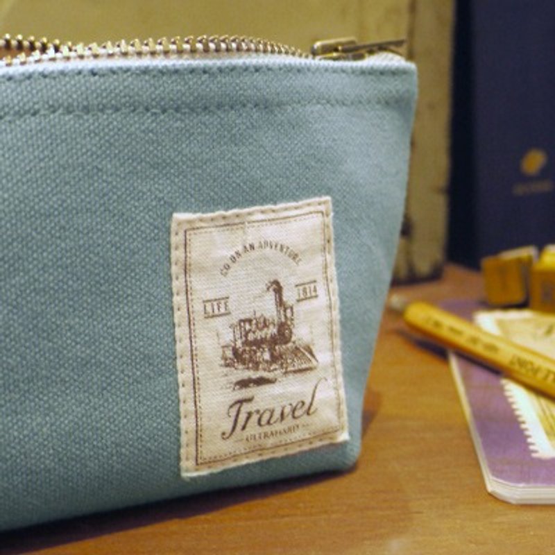 Ultrahard Travel Travel ship Pencil series -Steam Train - Pencil Cases - Other Materials Blue