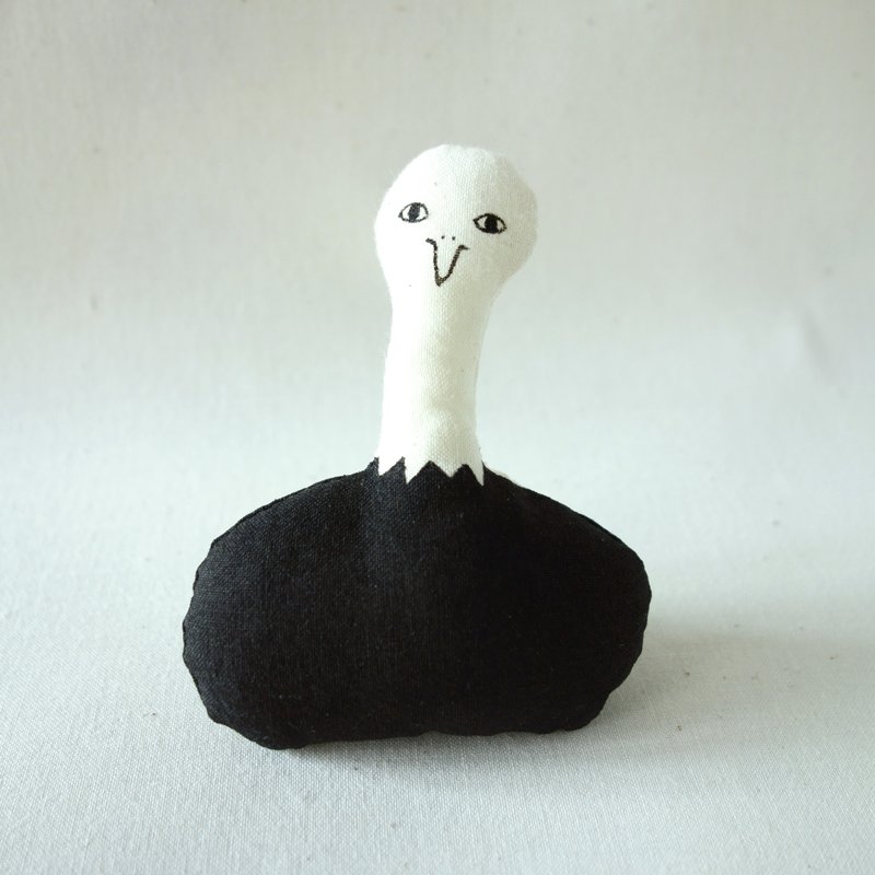 鴕鳥  胸針 別針 - 胸針 - 其他材質 白色