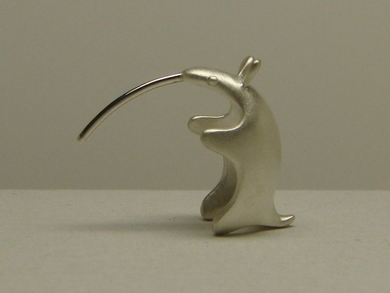 Anteater Earrings - Earrings & Clip-ons - Other Metals Silver