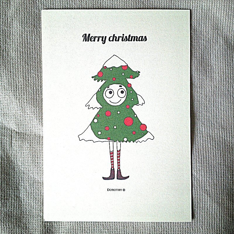 聖誕節明信片-M1 - 卡片/明信片 - 紙 多色