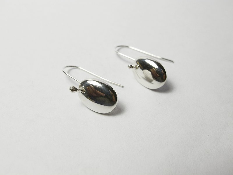 I-Shan13 Flat Drop Earrings - Earrings & Clip-ons - Sterling Silver Silver