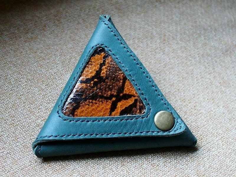 Sew the triangle loose wallets - Wallets - Genuine Leather Multicolor