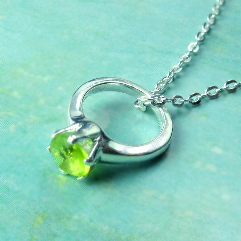 Birthstone Necklace Perfect Incarnation ‧August Birthstone Silver Necklace -64DESIGN - Necklaces - Sterling Silver Silver