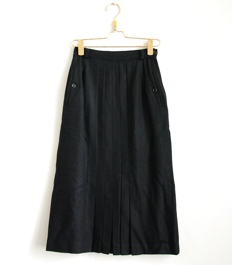 Vintage wool skirt - กระโปรง - วัสดุอื่นๆ 