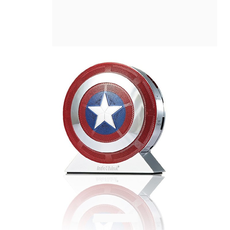 2 InfoThink Avengers Captain America Shield Power 7800mAh X Bluetooth speaker function - ที่ชาร์จ - โลหะ สีน้ำเงิน